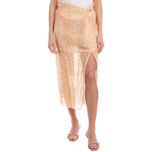 Z&L Europe Womens Mykonos Maxi Skirt, Orange
